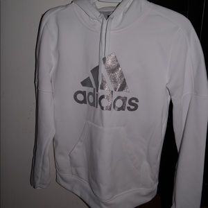 white addidas hoodie